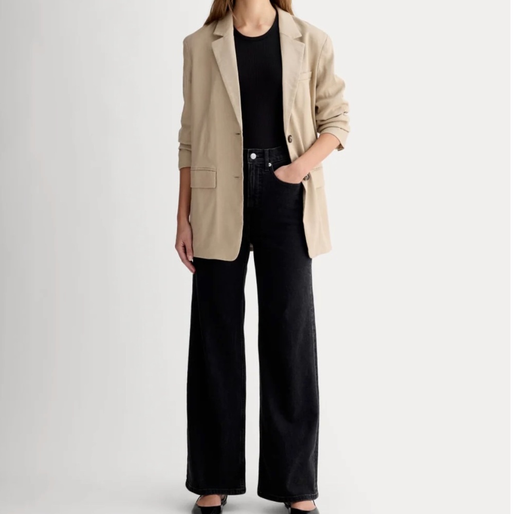 Everlane Way High Sailor Jeans in Coal, Women's Size 26S